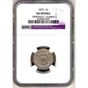 Nickel Five Cent Pieces-Shield 1866-1883 (3)