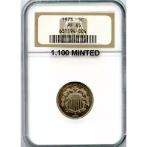 Nickel Five Cent Pieces-Shield 1866-1883 (3)