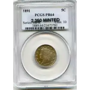 Nickel Five Cent Pieces-Liberty Head 1883-1913 (3)