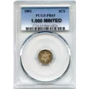 Silver Three Cent Pieces Trimes-1851-1873 (3)