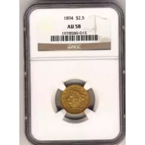 Quarter Eagles---Liberty Head 1840-1907 -Gold- 2.5 Dollar (3)