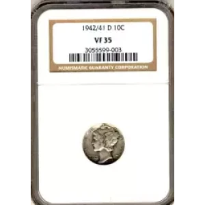 Dimes---Winged Liberty Head or Mercury 1916-1945 -Silver- 1 Dime (3)