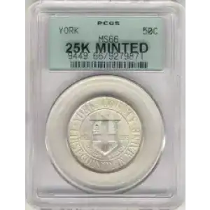 Classic Commemorative Silver--- York County, Maine, Tercentenary 1936 -Silver- 0.5 Dollar (3)