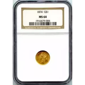 Gold Dollars---Indian Princess Head, Large Head 1856-1889 -Gold- 1 Dollar (3)