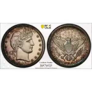 Quarter Dollars---Barber or Liberty Head (3)