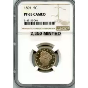 Nickel Five Cent Pieces-Liberty Head 1883-1913 (3)