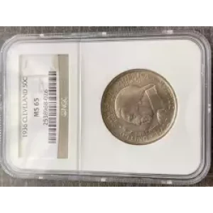 Classic Commemorative Silver--- Cleveland Centennial / Great Lakes Exposition 1936 -Silver- 0.5 Dollar (3)