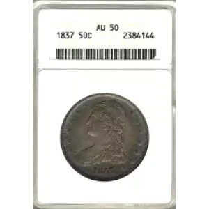 Half Dollars---Capped Bust, Reeded Edge 1836-1839 -Silver- 0.5 Dollar (3)