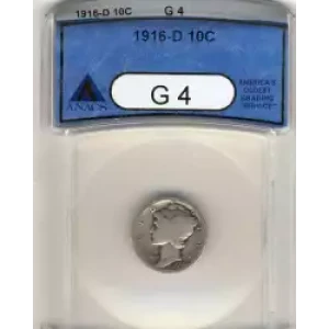 Dimes---Winged Liberty Head or Mercury 1916-1945 -Silver- 1 Dime (3)