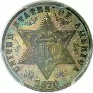 Silver Three Cent Pieces Trimes-1851-1873 (3)