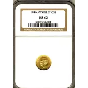 Classic Commemorative Gold--- McKinley Memorial 1916-1917 -Gold- 1 Dollar (3)