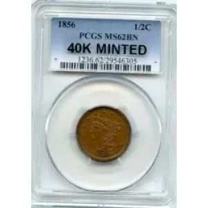 Half Cents -Braided Hair 1840-57 -Copper (3)