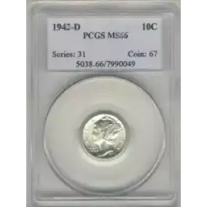 Dimes---Winged Liberty Head or Mercury 1916-1945 -Silver- 1 Dime (3)