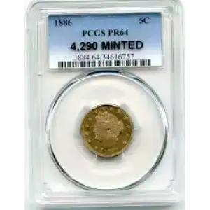 Nickel Five Cent Pieces-Liberty Head 1883-1913 (3)