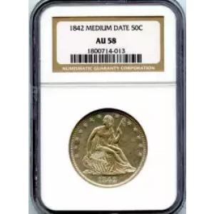 Half Dollars---Liberty Seated 1839-1891 -Silver- 0.5 Dollar (3)