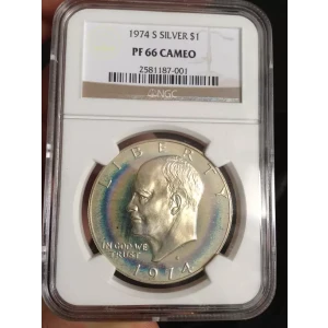 Dollars---Eisenhower 1971-1978 Copper-Nickel- 1 Dollar (3)