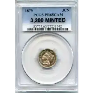 Nickel Three Cent Pieces 1865-1889 (3)