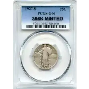 Quarter Dollars---Standing Liberty (3)