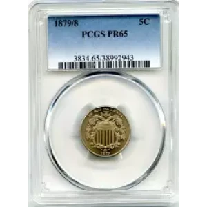 Nickel Five Cent Pieces-Shield 1866-1883 (3)