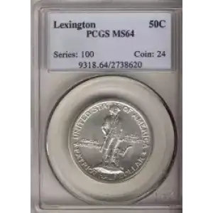 Classic Commemorative Silver--- Lexington - Concord Sesquicentennial 1925 -Silver- 0.5 Dollar (3)