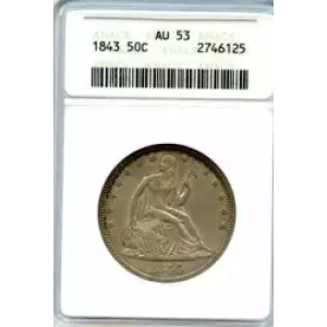 Half Dollars---Liberty Seated 1839-1891 -Silver- 0.5 Dollar (3)