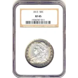 Half Dollars---Capped Bust, Reeded Edge 1836-1839 -Silver- 0.5 Dollar (3)