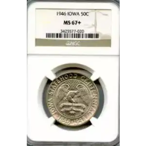 Classic Commemorative Silver--- Iowa Centennial 1946 -Silver- 0.5 Dollar (3)