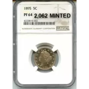 Nickel Five Cent Pieces-Liberty Head 1883-1913 (3)