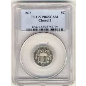 Nickel Five Cent Pieces-Shield 1866-1883 (3)