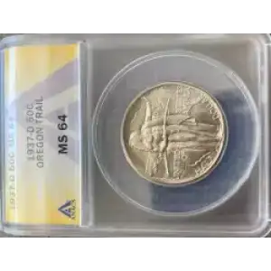 Classic Commemorative Silver Oregon Trail Memorial 1926 -1939 Silver -  0.5 Dollar (3)