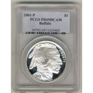 Modern Commemoratives --- American Buffalo Commemorative 2001-Silver- 1 Dollar (3)