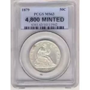 Half Dollars---Liberty Seated 1839-1891 -Silver- 0.5 Dollar (3)