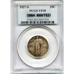 Quarter Dollars---Standing Liberty (3)