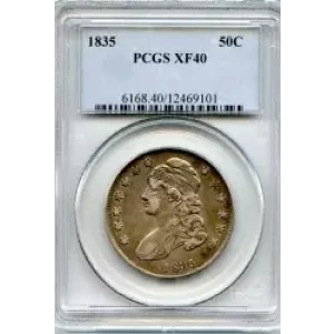 Half Dollars---Capped Bust, Reeded Edge 1836-1839 -Silver- 0.5 Dollar (3)