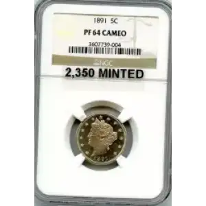 Nickel Five Cent Pieces-Liberty Head 1883-1913 (3)