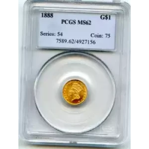 Gold Dollars---Indian Princess Head, Large Head 1856-1889 -Gold- 1 Dollar (3)