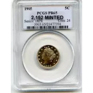 Nickel Five Cent Pieces-Liberty Head 1883-1913 (3)