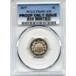 Nickel Five Cent Pieces-Shield 1866-1883 (3)