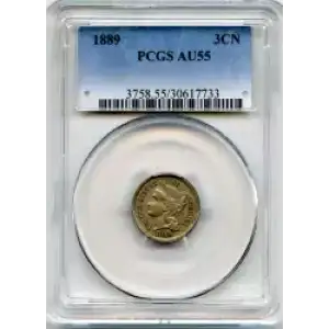 Nickel Three Cent Pieces 1865-1889 (3)