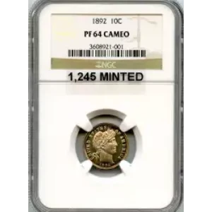 Dimes---Barber or Liberty Head 1892-1916 -Silver- 1 Dime (3)