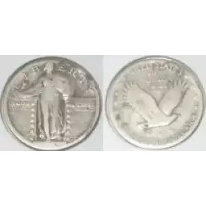 Quarter Dollars---Standing Liberty (3)