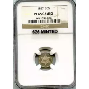 Silver Three Cent Pieces Trimes-1851-1873 (3)