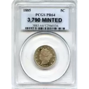 Nickel Five Cent Pieces-Liberty Head 1883-1913 (3)