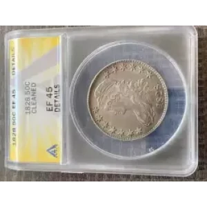 Half Dollars---Capped Bust, Reeded Edge 1836-1839 -Silver- 0.5 Dollar (3)