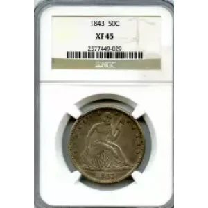 Half Dollars---Liberty Seated 1839-1891 -Silver- 0.5 Dollar (3)