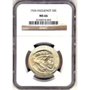 Classic Commemorative Silver--- Huguenot - Walloon Tercentenary 1924 -Silver- 0.5 Dollar (3)