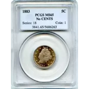 Nickel Five Cent Pieces-Liberty Head 1883-1913 (3)