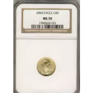 Gold Bullion-Gold Eagles--$5 Gold Eagle 1/10 oz -Gold- 5 Dollar (3)