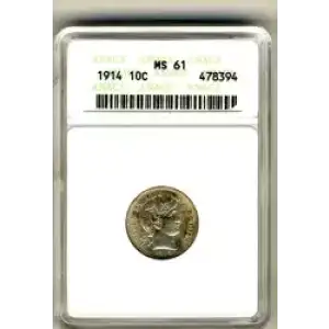 Dimes---Barber or Liberty Head 1892-1916 -Silver- 1 Dime (3)