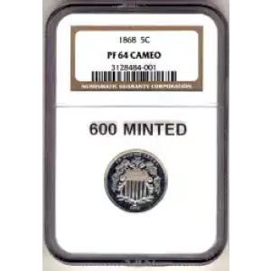 Nickel Five Cent Pieces-Shield 1866-1883 (3)